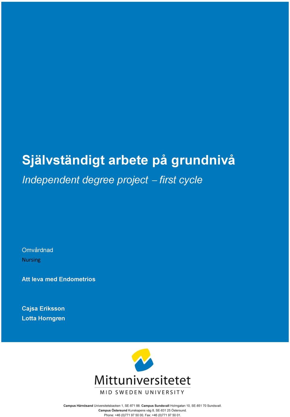cycle Omvårdnad Nursing Att leva med