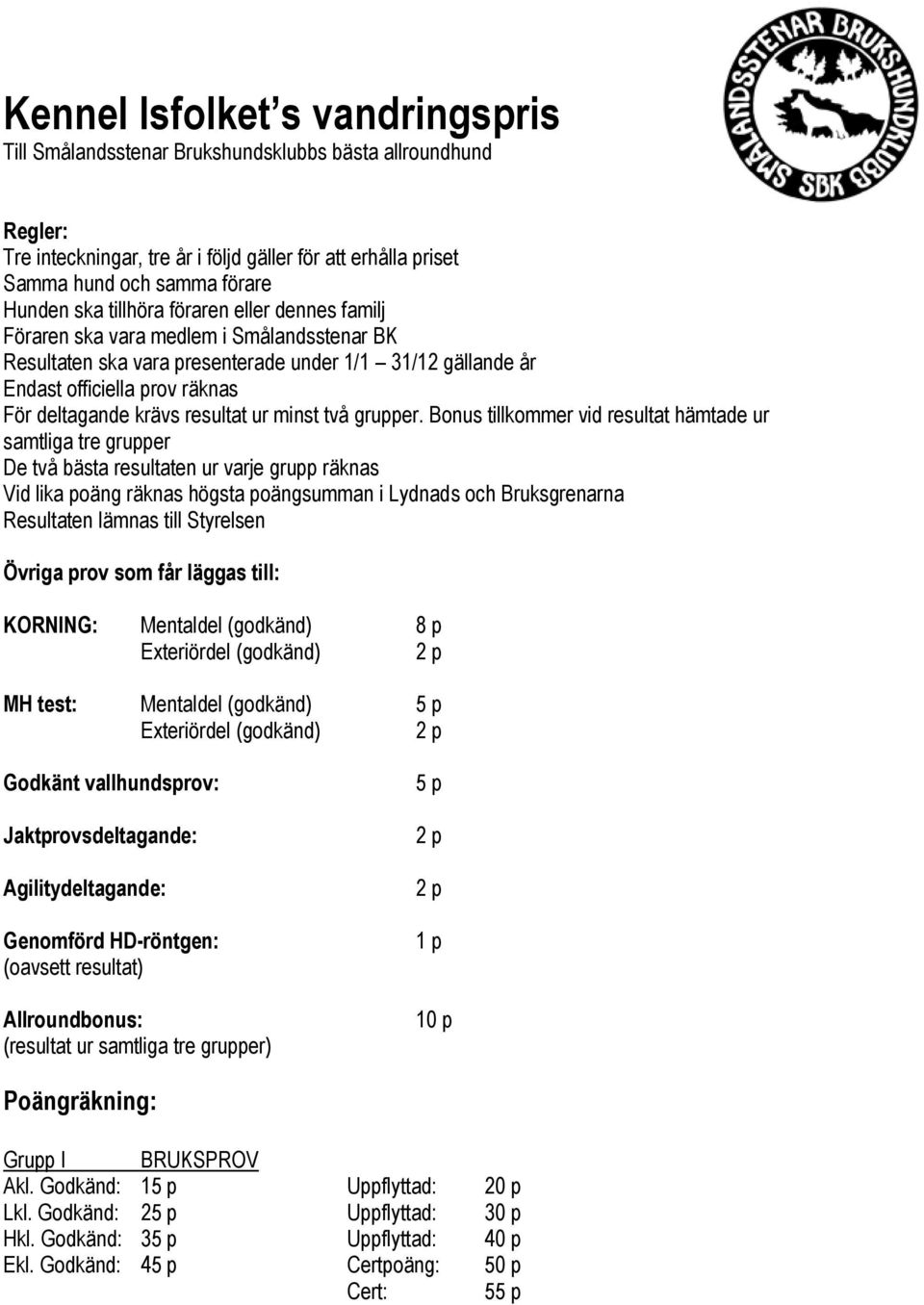 resultat ur minst två grupper.