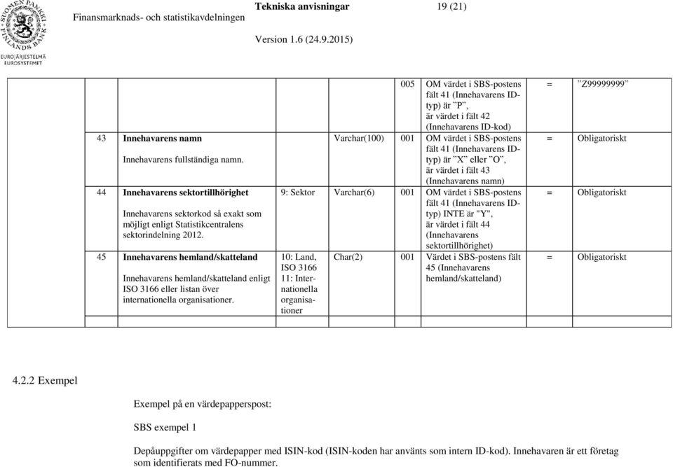 45 Innehavarens hemland/skatteland Innehavarens hemland/skatteland enligt ISO 3166 eller listan över internationella organisationer.