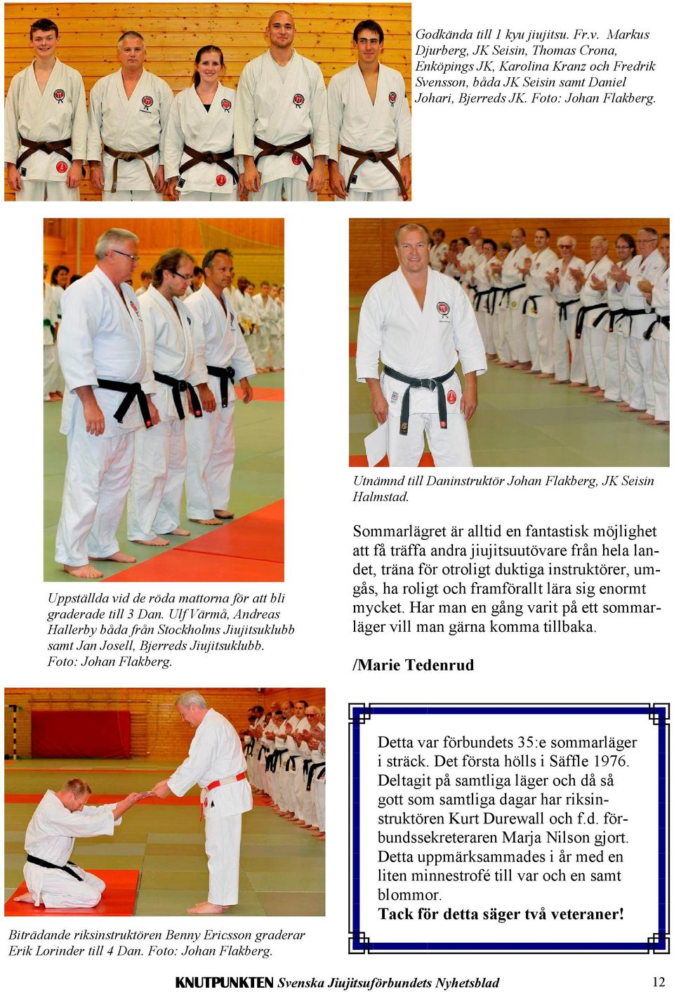 Ulf Värmå, Andreas Hallerby båda från Stockholms Jiujitsuklubb samt Jan Josell, Bjerreds Jiujitsuklubb. Foto: Johan Flakberg.