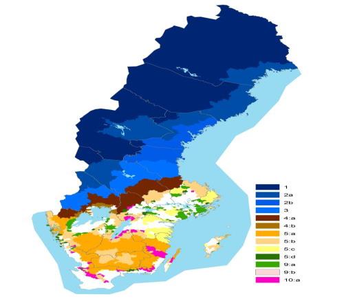 Sid 16 Lantbrukarnas Riksförbund Stödbelopp 2016, kr/ha 1. Jordbruk med betesdjur och foder-grödor på åkermark 2. Jordbruk med betesdjur och 3.