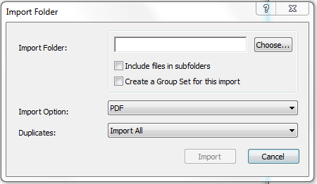 Importera referenser via PDF-filer Om du redan har ett antal artiklar i PDF-format, kan du använda dessa för att extrahera referensdata och importera dem till EndNote.