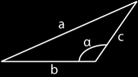 SINUSSATSEN I en triangel med sidorna a, b, c och motstående vinklar α, β, γ gäller sinα a = sinβ b = sinγ c COSINUSSATSEN Om sidorna i en triangel är a, b, c och den till sidan a motstående vinkeln