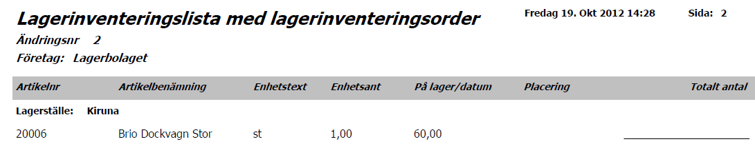 2014-09-01 Thomas Moström WH-101 10 (13) 3 Inventerings rutiner De flesta företag har krav på sig att minst 2 gånger per år inventera varor som finns i lager.