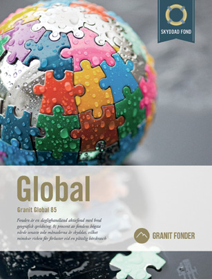 Se filmen om Granit Global 85 Om du vill lära dig mer om hur fonden fungerar rekommenderar vi dig att ta del av filmen om Granit Global 85 som du hittar på www.granitfonder.se/video.