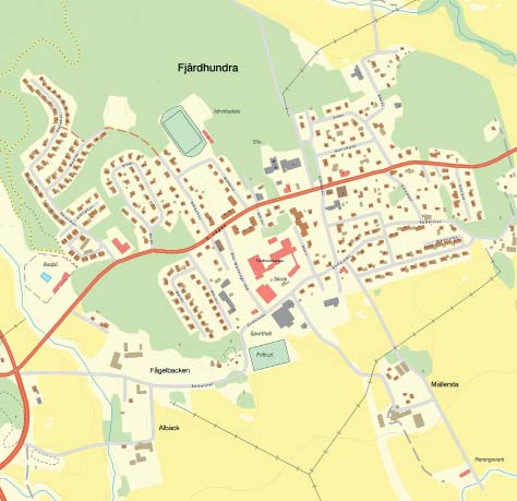 Beskrivning av Fjärdhundra GEOGRAFI Fjärdhundra ligger i Enköpings kommun i Uppsala län, cirka 2 mil norr om Enköping, 3 mil sydost om Sala och 2 mil söder om Heby.