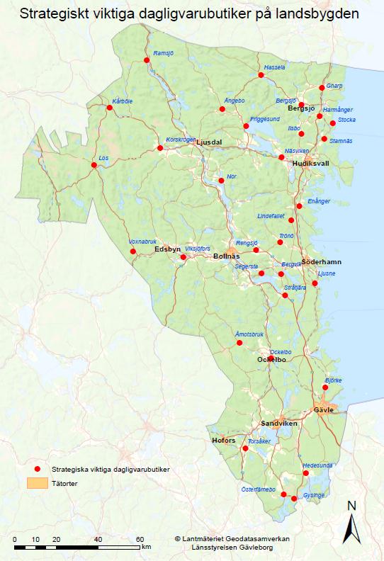 REGIONALT SERVICEPROGRAMM 10 (33) Karta över