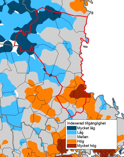 REGIONALT SERVICEPROGRAMM 12 (33) Livsmedelsförsörjningen i länet är god men kan snabbt förändras om butiker läggs ner. Det är viktigt att bevara nuvarande antal av butiker.