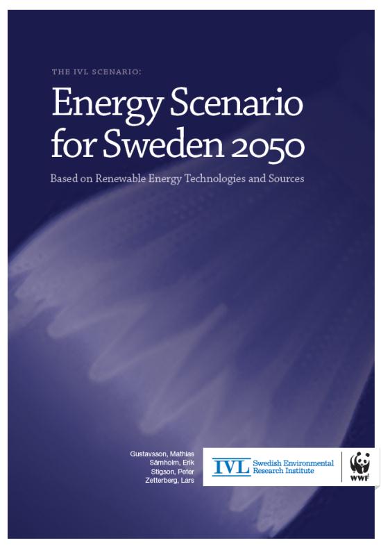 Hållbar energi 100 % förnybart på naturens villkor Energiscenario från IVL Svenska