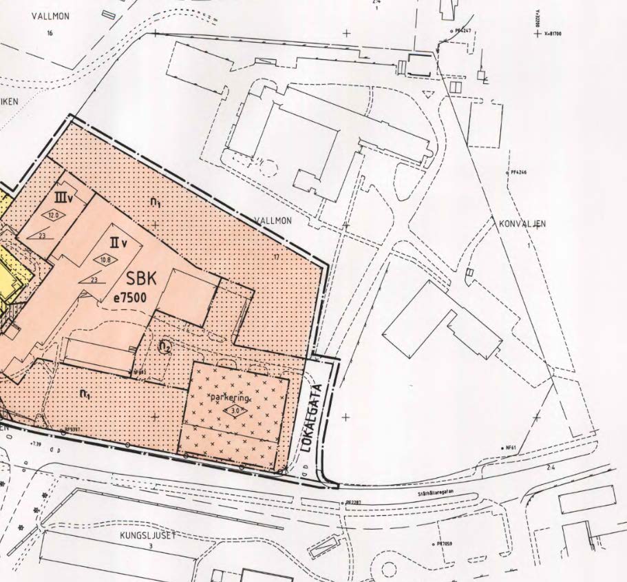 Samhällsbyggnadskontoret Planbesked 3(7) Plankarta ur gällande detaljplan 0880K-P99/01 Översiktlig planering för ansökt område Enligt översiktsplan för Kalmar kommun, antagen 2013-06-17 tillhör