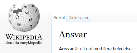 ..och olika typer av ansvar Behandling och