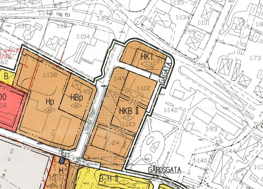 Orienteringskarta Fastigheter och ungefärlig avgränsning för planområdet.