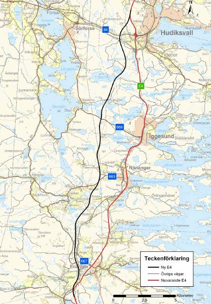 1. Uppdraget 1.1 Bakgrund Hudiksvalls kommun planerar för ett nytt verksamhetsområde i anslutning till korsningen mellan E4:ans nya sträckning och Rv 84.