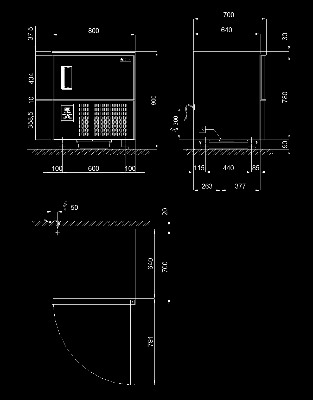 Modell BCB/05 Yttre mått cm 80 x 70 x 90h Vikt kg 92 Kantin/plåtar GN No. 5 EN (cm 60 x 40) or 5 GN (cm 53 x 32.