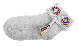 KANGOS MÖSSA 100% Shetlandsull 42650-51 Fleece. Thinsulate. M-L (3-3). 6-pack/färg. Svart, vit, grå.