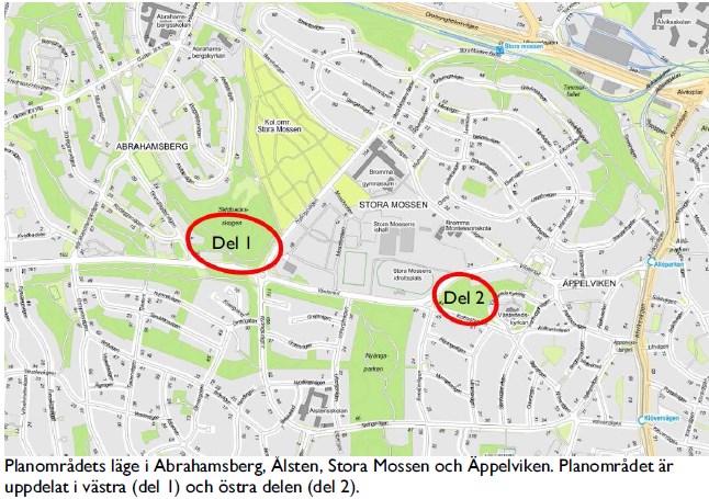 I del 1 ingår numera även fastigheten Ordlistan 1 vilken tidigare varit upplåten av Staden med tomträtt till Garageföreningen Västerled, ekonomisk förening.