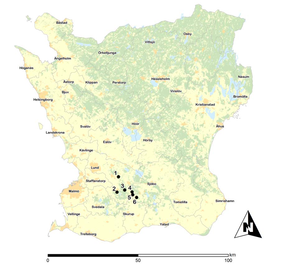 Introduktion Som ett led i regional uppföljning av natur inom statligt skyddade områden har under sommaren 2013 Länsstyrelsen Skåne genomfört inventering av gräsmarksnaturtyper avseende typiska arter