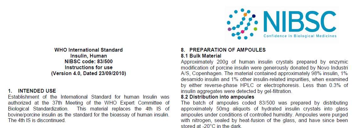 insulin WHO IS