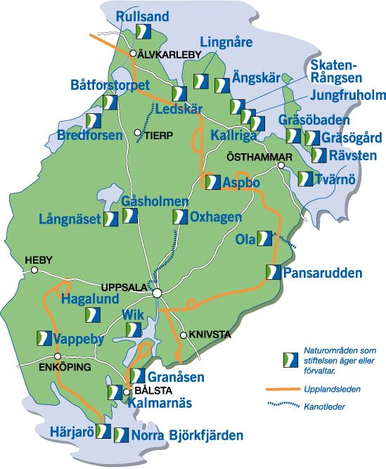 Bilaga 2 Områden som Stiftelsen äger helt eller delar av Lingnåre kulturreservat, Båtforstorpet, Ängskärs naturreservat, Skaten-Rångsen naturreservat, Bredforsens naturreservat, Kallriga