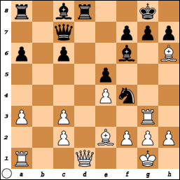 Pantzar,Milton (1555) - Petersson,Teodor (1617) 1.d4 d5 2.c4 c6 3.Nc3 Nf6 4.e3 a6 5.Nf3 b5 6.b3 Nbd7 7.Bd3 Qc7 8.0 0 g6 9.Qc2 Bg7 10.e4 dxe4 11.Nxe4 Nxe4 12.Bxe4 Bb7 13.Bb2 Nf6 14.Nd2 Bh6 15.