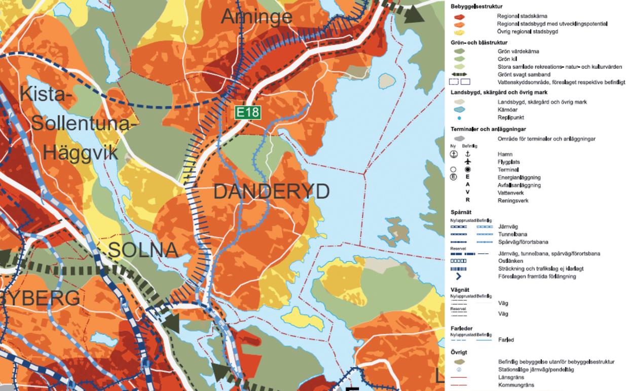 DANDERYDS KOMMUN 7(12) Planområdet ingår inte i Natura 2000-område.