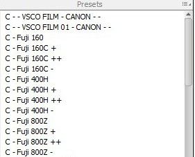 Camera Calibration - Kamerakalibrering Överst återfinns vilken version av Adobe Camera Raw som används. Var noga med att alltid ha den senaste versionen.