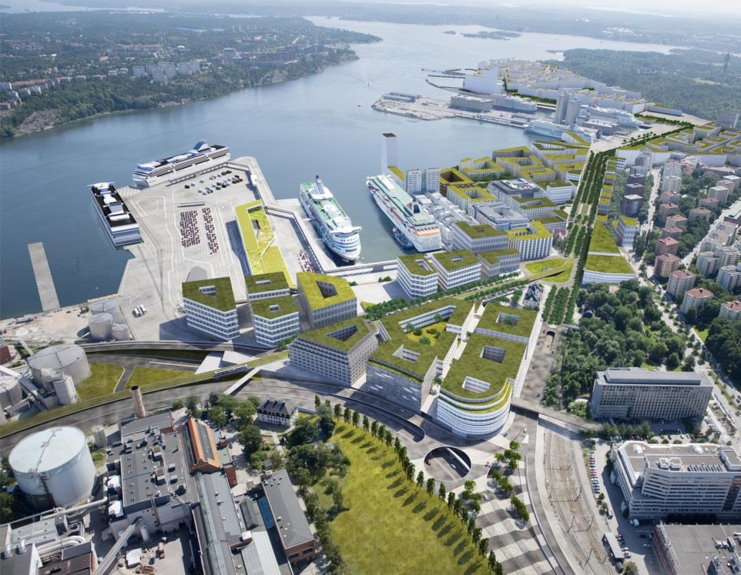 57 Figur 18. Visionsbild av Norra Djurgårdstaden. Källa: Stockholms stad och Aaro Designsystem.