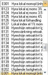 Navigering och tips - Lathund, Vitec Hyra LISTVYER Vilken lista du än tittar på så kan du högerklicka i den och få en mängd val.