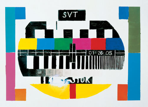 TV Studio Som man kan utläsa av Tony Ourslers önskemål tidigare i denna text blev det slutgiltiga verket TV Studio (2002) en installation i form av en övergiven tv-studio, med märkliga, spökaktiga