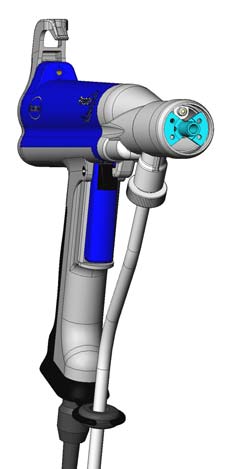2 Prodigy generation II manuell pulverspraypistol Resistans och kontinuitetstester VARNING: Stäng av den elektrostatiska spänningen och jorda spraypistolens elektrod innan de följande arbetsmomenten