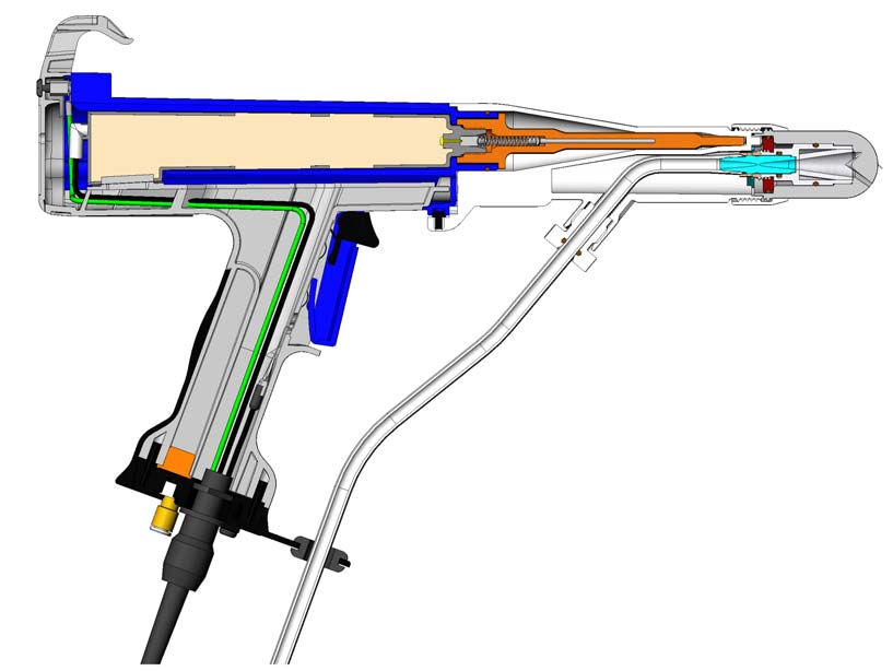 4 Prodigy generation II manuell pulverspraypistol Beskrivning (forts.