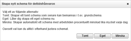 Flex HRM Time Användarmeddelande (december 2014) 9 Deltidsfrånvaro Nu finns möjligheten att ansöka om deltidsfrånvaro när en anställd gör en frånvaroansökan.