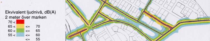 påverkar planområdet. Trafiken på Rensgatan, Furuvägen och Stenbrottsgatan är så ringa att bullernivåerna ej överskrider de acceptabla.