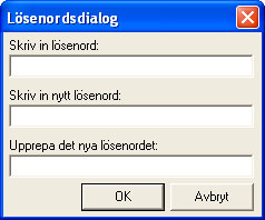 Driftsättning av n 5.9 Skriva in och ändra lösenord Du kan ändra lösenordet för den anslutna n med kommandot Ändra lösenord... när säkerhetsmonitorn är i konfigureringsläge.
