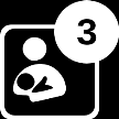 E-hälsa och Bilaga 2 Ikoner och färger Exempel på bildikoner för Läkemedel och amning Exempel utan bild men med texten Amning Exempel på gul knapp med frågetecken som markerar när minst en sökt