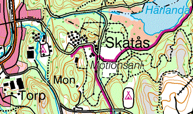 12. Björkedalens bäck Lokal: Skatås vid 2,5 km N: 6399894 E: 323588 Top.