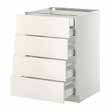 Aluminiummönstrad Handtag IKEA BLANKETT Diskbänk IKEA VATTUDALEN, ovanlimmad Lucka IKEA METOD, Veddinge vit Kaklade väggar, vit platta 20x20 cm VITVAROR Kommod IKEA ODMORON Spegel IKEA ODMORON 60x90