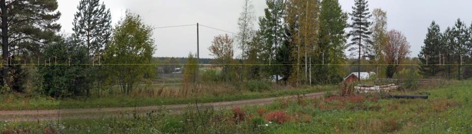 FCG DESIGN OCH PLANERING AB Mikonkeidas vindkraftspark 229 man kan se nio kraftverk till gårdsplanen, varav en del dock endast rotorbladen.