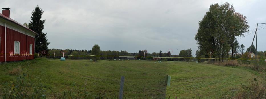 FCG DESIGN OCH PLANERING AB Mikonkeidas vindkraftspark 231 Bild 11.28. Fotomontageutkast från området Kärjenkoski.
