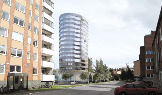 4 (6) 36 Nybyggnad av flerbostadshus högre än 4 våningar, del av kvarteret Ekorren, Ekorren 14 och Stadsön 2:1 Diarienr MBN 2014-000581 Beslut 1.