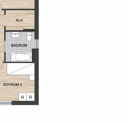 Hustyp C Hustyp C 4 RoK, 110 kvm (boarea) Plan 1 4 RoK, 110 kvm (boarea) Plan 2