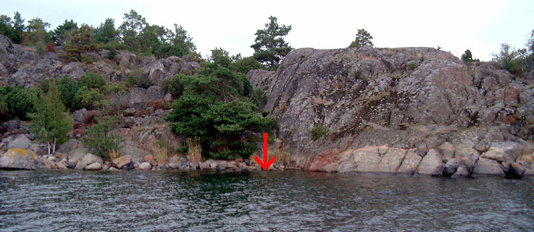 Bockskär (S 5) Datum 2003-08-19 Vattenstånd + 6 cm Startkoordinat 6479657-1569488 Temperatur 18,5 C Profilens rikning 211 Siktdjup 5,2 m Orientering Profilen är belägen vid västra stranden av