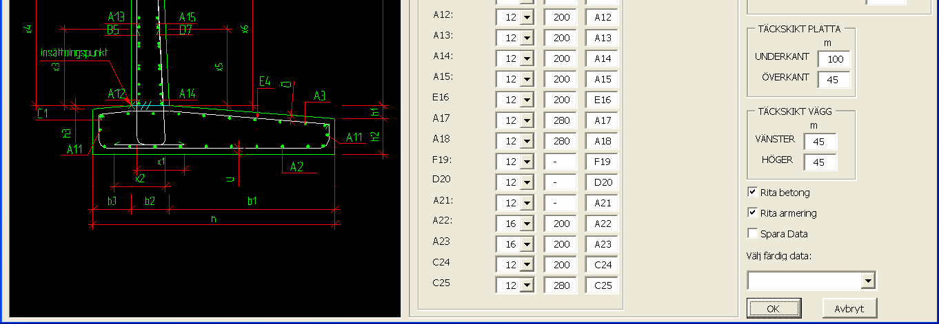 StruSoft 16 (21) (Exempel på indataformulär för