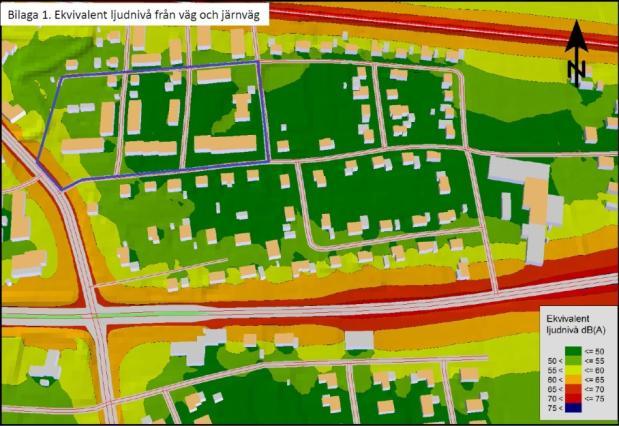 10 (17) 50 dba ekvivalent ljudnivå samt 70 dba maximal ljudnivå vid en uteplats om en sådan ska anordnas i anslutning till byggnaden.