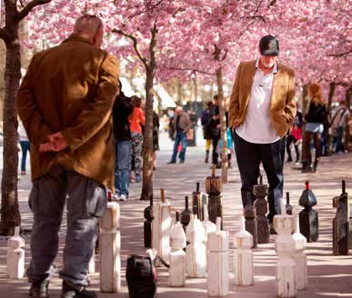 22 2.9 Stockholm ökar närheten till grönområden av hög kvalitet genom att förbättra befintliga parker, och skapa nya där de behövs. Kungsträdgården när körsbärsträden står i full blom.