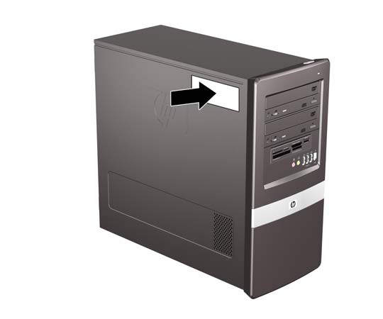 Serienumrets placering Varje dator har ett unikt serienummer och ett produkt-id som står på datorns övre vänstra sida.