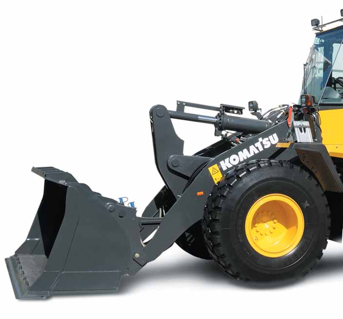 En översikt Den mångsidiga hjullastaren Komatsu WA250PZ-6 uppvisar en perfekt blandning av kraft, komfort och pålitlighet.