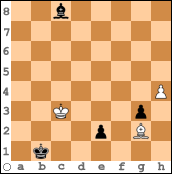 V Hortov 2 pris Odessa 1982 Remi 1 Kd2 Lg4 2 Ke1! Ställningen avslöjar verkligen inte hur tempokänslig den är.