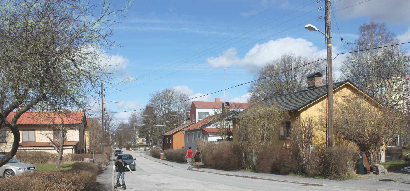 SID 10 (11) Nytt hus i kvarterets inre Det nya förslaget ger större avstånd mot befintliga hus och minskar insyn, skuggning och förbättrar utsiktsförhållanden.