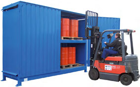 HYLLAGERSCONTAINER Den här containertypen är utvecklad för förvaring av pallvaror.